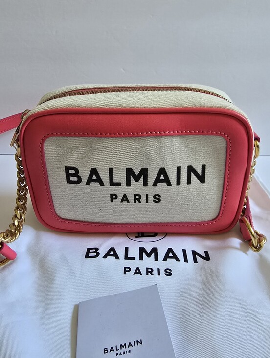 Balmain Handbags - Balmain B-Army Small Camera Bag Natural Cream Pink